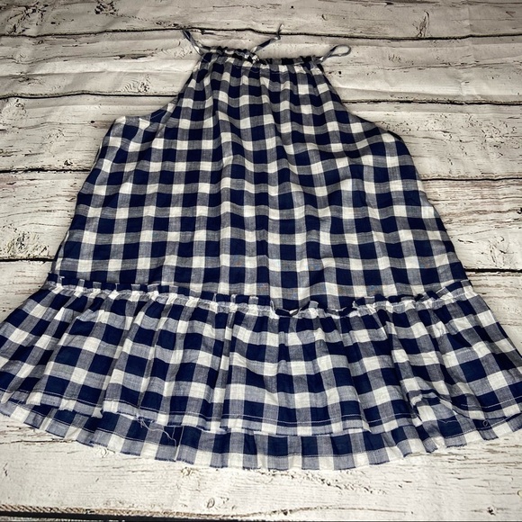 For The Republic Halter Plaid Sleeveless Top - Picture 1 of 6